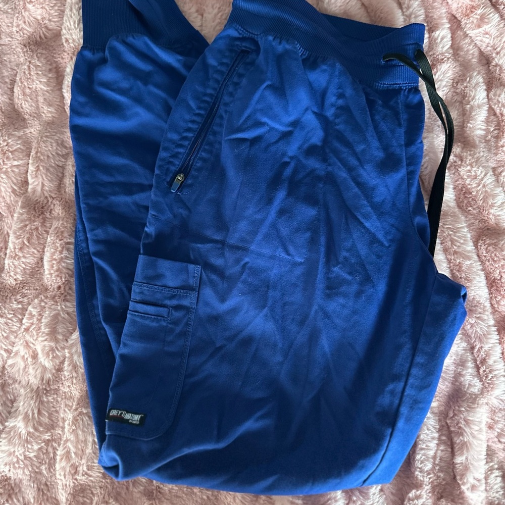 Grey's Anatomy Blue Jogger Scrub Pants